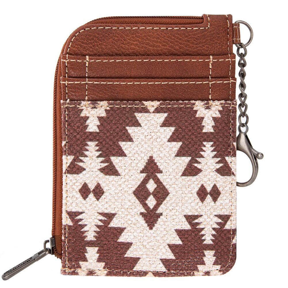 5728 Wrangler Card Wallet Boho Aztec Credit Card Holder with Zipper Pocket
